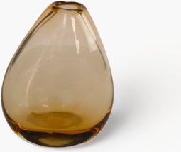 Home Delight - Vaas 'Yara' (Glas, 15.5cm hoog, bruin)