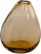 Home Delight - Vaas 'Yara' (Glas, 15.5cm hoog, bruin)