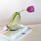 Home Delight - Vaas 'Yara' (Glas, 15.5cm hoog, bruin)