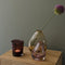 Home Delight - Vaas 'Yara' (Glas, 15.5cm hoog, bruin)