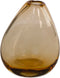 Home Delight - Vaas 'Yara' (Glas, 15.5cm hoog, bruin)