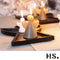 Home Society - Engel kaarsen - Taupe - Doos 12 stuks - 11,5 cm