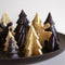 Home Society - rendier kaarsjes- Doos 12 stuks - Goud - 10 cm hoog