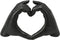 Home & Styling Beeldje Heartful Hands - H14cm - Zwart