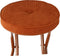 Home & Styling Bijzet krukje/stoel - Opvouwbaar - Bruin - Ribcord - D33 x H49 cm