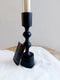 Home & Styling - kandelaar- Zwart- Mat -Metaal - Hoogte - 16 cm