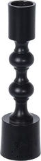 Home & Styling - kandelaar- Zwart- Mat -Metaal - Hoogte - 16 cm
