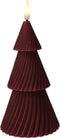Home & Styling Kerst - Ledkaars boom 15cm - LED - Donkerrood