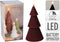 Home & Styling Kerst - Ledkaars boom 20cm - LED - Donkerrood