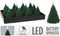 Home & Styling Kerst - Ledkaars kerstboom 11cm - LED - Donkergroen