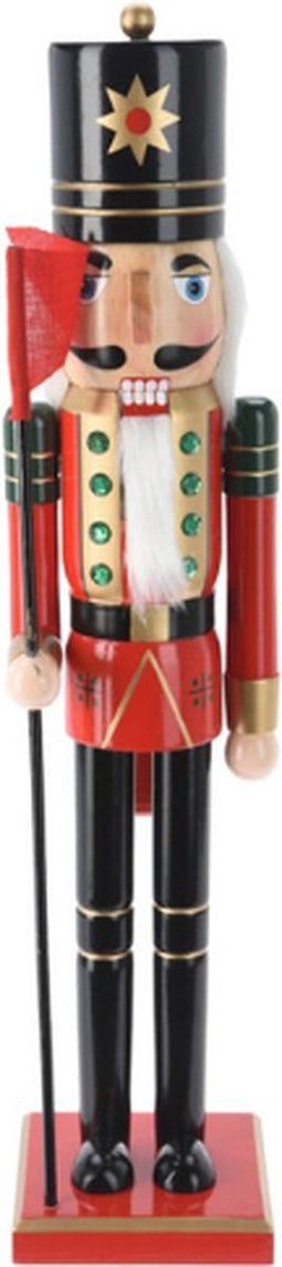 Home & Styling Kerst Notenkraker Staand - 50cm - Vlag