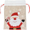 Home & Styling Kerst Zakje in vilt - Set van 3 stuks - 27x21x3cm - Kerstman