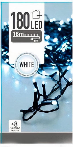 Home & Styling Kerstboomverlichting 18 M Rubber Wit 180 Stuks