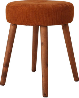 Home & Styling Kruk Corduroy Ø35xH45cm - Roestbruin