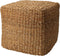 Home&Styling - Poef - vierkant - naturel - 40x40x38 - cm - zeegras