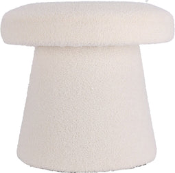 Home & Styling Teddy Paddenstoel Poef - Ø38xH43cm - Wit