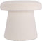 Home & Styling Teddy Paddenstoel Poef - Ø38xH43cm - Wit