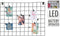 Home & Styling Wandrek met LED en haakjes voor foto's - 60x45x2cm - Zwart