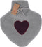 Home & Styling Warmwaterkruik Hartje - 0,85L - 26cm - Grijs
