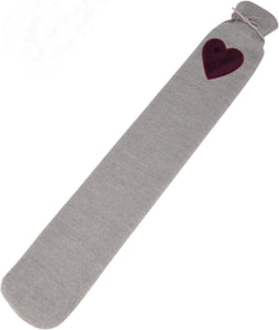 Home & Styling Warmwaterkruik Lang Hartje - 72cm - Grijs
