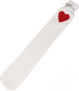 Home & Styling Warmwaterkruik Lang Hartje - 72cm - Wit