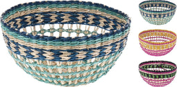 Home & Styling Zeegras manden - 20xH10cm - Blauw