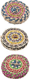 Home & Styling Zeegras onderzetters Ø10cm - Set van 4 stuks - Multi