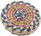 Home & Styling Zeegras onderzetters Ø10cm - Set van 4 stuks - Multi