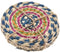 Home & Styling Zeegras onderzetters Ø10cm - Set van 4 stuks - Multi