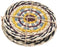Home & Styling Zeegras onderzetters Ø10cm - Set van 4 stuks - Multi