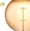 Home Sweet Home - Edison Vintage E27 LED filament lichtbron Carbon - Amber - 18/18/23cm - G180 Global - Retro LED lamp - Dimbaar - 4W 400lm 2700K - warm wit licht - geschikt voor E27 fitting