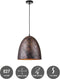 Home sweet home - Hanglamp Rusty C big - Ø 30 cm - 230V - Bruin