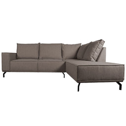 Home67 Hoekbank Ron Boucle Brown 15 - Rechts