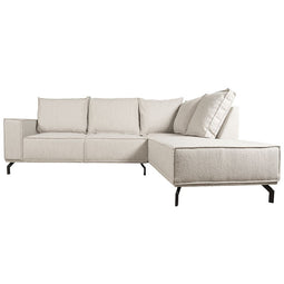 Home67 Hoekbank Ron Boucle Natural 01 - Rechts