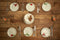 Homecookingchef Pizzabordjes Gedecoreerd met Italiaanse kruiden 6 stuks wit - Ø20 cm - Pizza Oven Bordjes