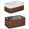 Homestyle Pro Bamboe Opbergmanden 3 Stuks Bruin/Wit