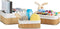 Homestyle Pro Bamboe Opbergmanden 3 Stuks Naturel/Wit