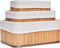Homestyle Pro Bamboe Opbergmanden 3 Stuks Naturel/Wit