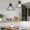 Homestyle Pro Mk013-B Industriële Hanglamp 23X20 Cm Zwart/Metaal