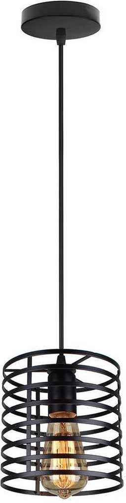 Homestyle Pro Mk014-B Industriële Hanglamp 16X19 Cm Zwart/Metaal
