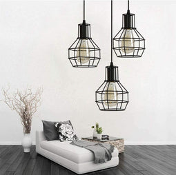 Homestyle Pro Mk021-B Industriële Hanglampen Zwart/Metaal