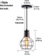 Homestyle Pro Mk021-B Industriële Hanglampen Zwart/Metaal