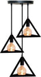 Homestyle Pro Mk022-B IndustriËLe Pyramide Hanglampen Zwart/Metaal