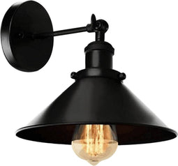 Homestyle Pro Mk023-B IndustriËLe Wandlamp 22 Cm Zwart/Metaal