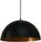 Homestyle Pro Mk108-Gb Industriële Hanglamp 35X17.5 Cm Zwart/Goud/Metaal