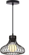 Homestyle Pro Mk109-Bb Industriële Hanglamp 22X18 Cm Zwart/Metaal