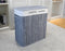 Homestyle Pro Rechthoekige Bamboe Wasmand + Tekst 52x32x63 cm Grijs/Wit