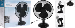 Homestyle Ventilator Tafel Model - Ventilator - 34 cm Zwart