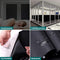 Homewell Verduisteringsdoek 120x300cm - Raamfolie Verduisterend - 100% Blackout - Anti Inkijk, Isolerend en Zonwerend - Herbruikbaar - Statisch – Zwart