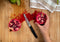 Homey's Tomaten/Tafelmessen Gekarteld 6-delig - 11cm - Zwart